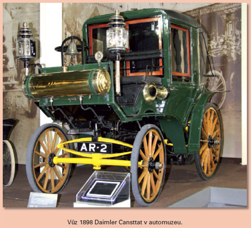 Vz 1898 Daimler Cansttat v automuzeu.